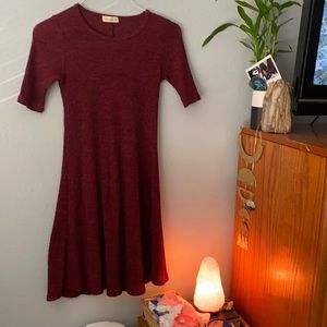 Maroon body con dress